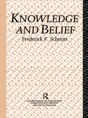 cover image of Knowledge and Belief
